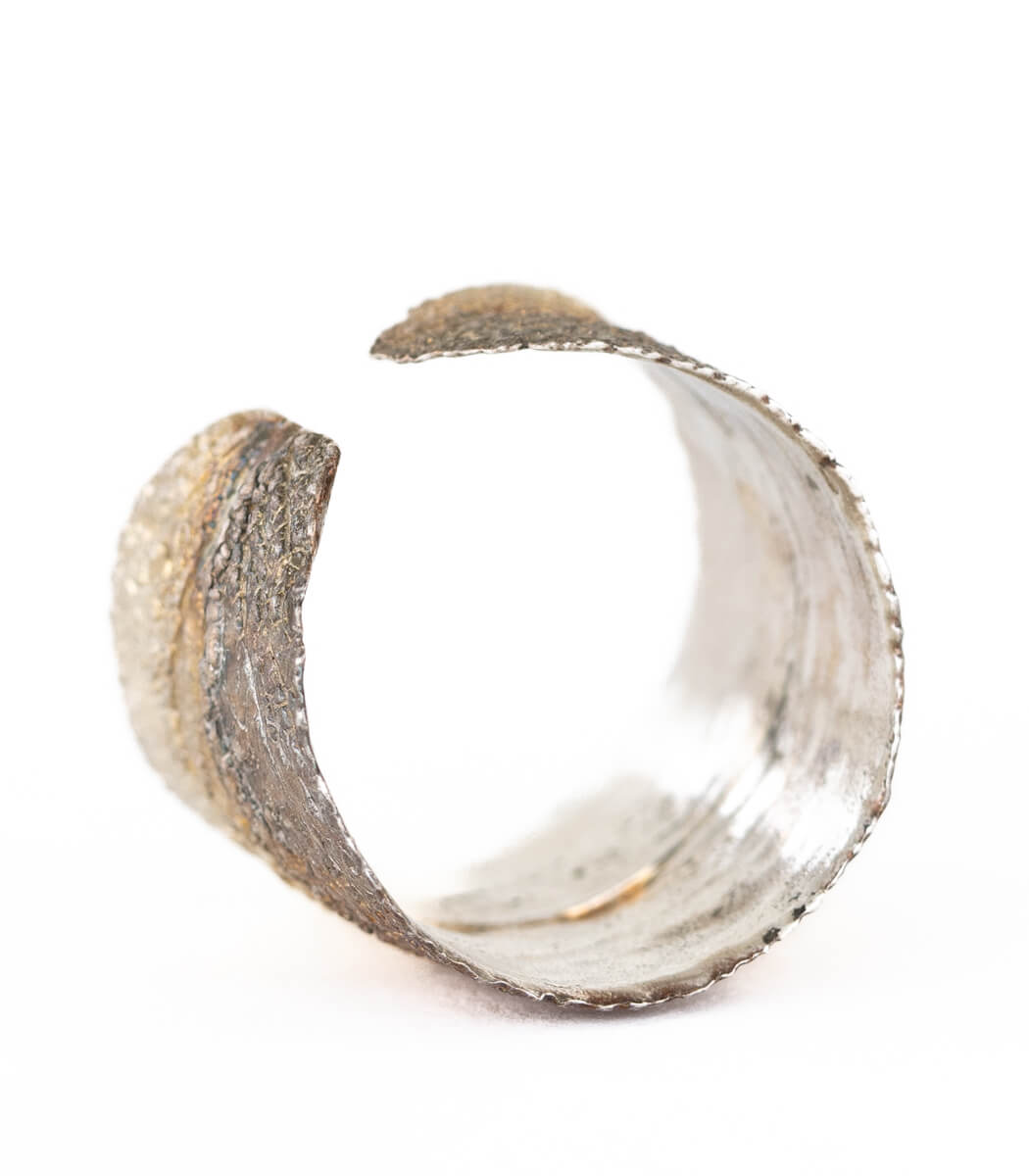 Salbei Ring Silber Gr. 60, weiteres Unikat, getragen an der Hand – goodrun