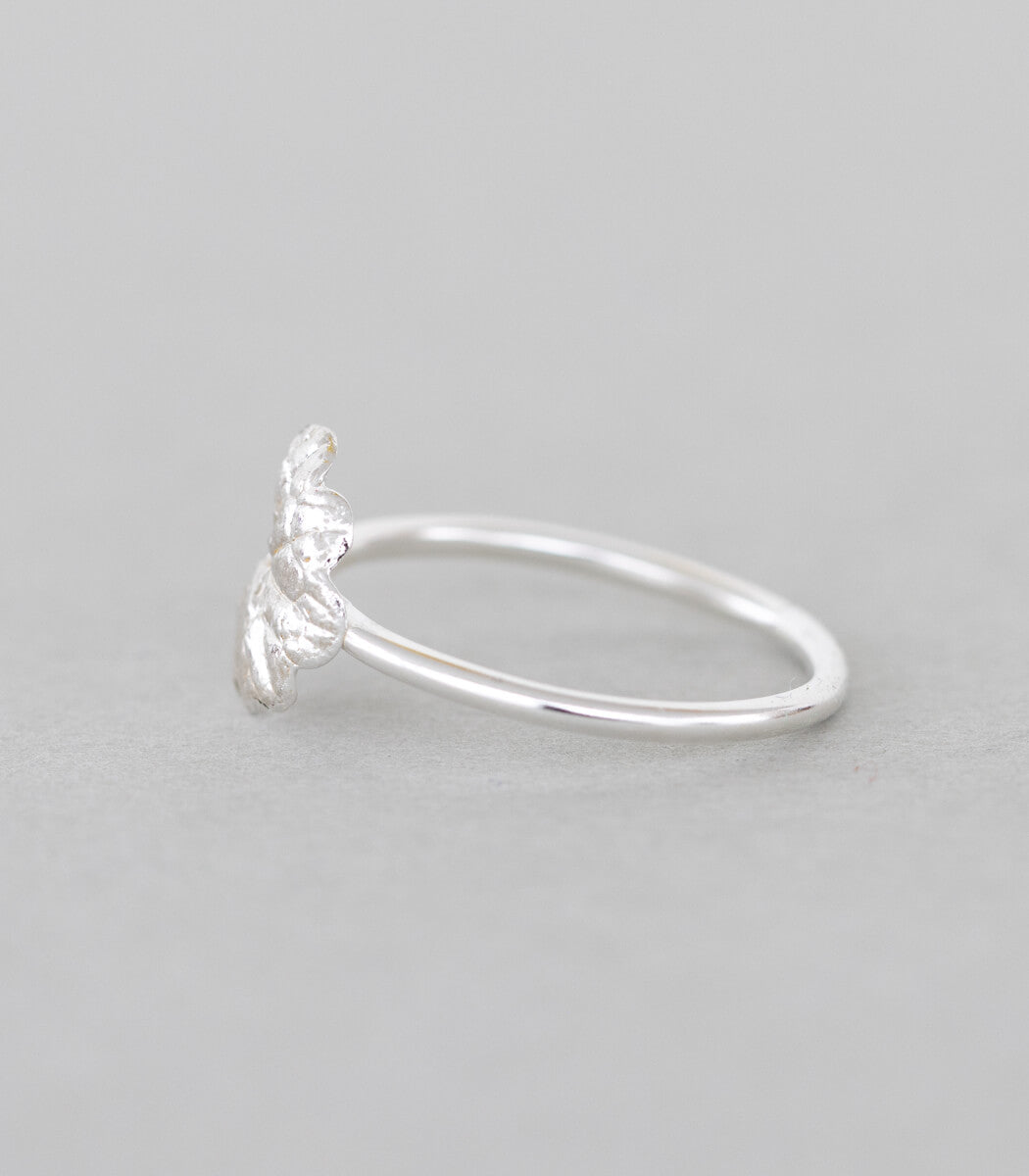 Silber Ring Gundermann Gr. 56 – am Finger getragen, Naturschmuck Unikat goodrun