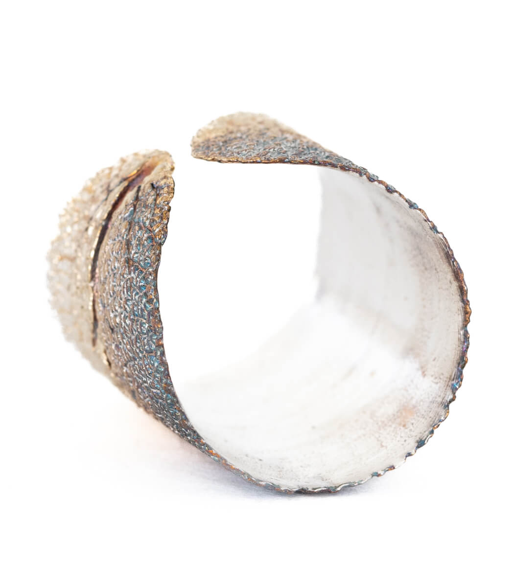 Silber Ring Salbei Gr. 60 weiteres Unikat – Gesamtansicht, Naturschmuck Unikat goodrun