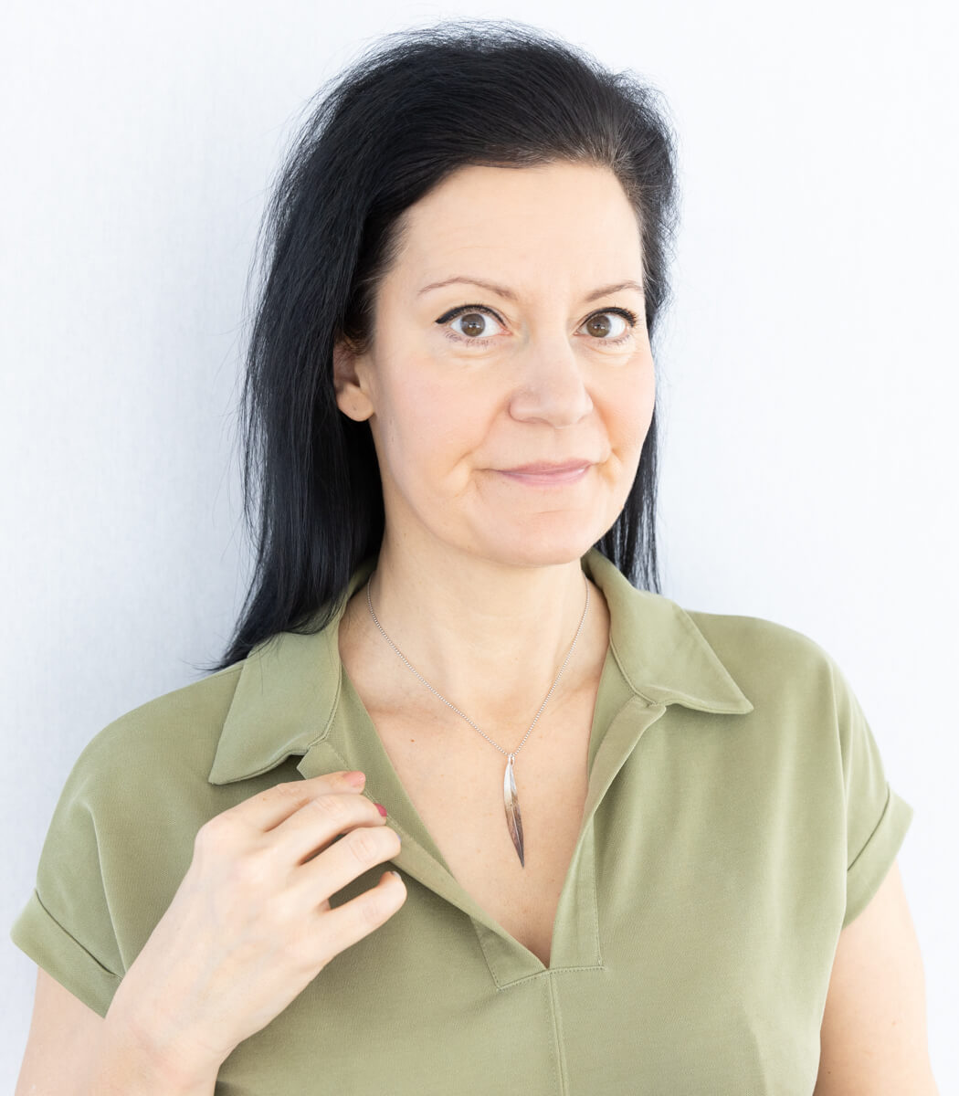 Silber Anhänger Weidenblatt – Draufsicht Weidenblatt, Naturschmuck Unikat von goodrun