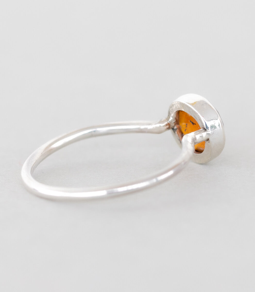 Silber Ring Hessonit Granat Gr. 54 – Gesamtansicht Vorderseite, fairer Schmuck goodrun