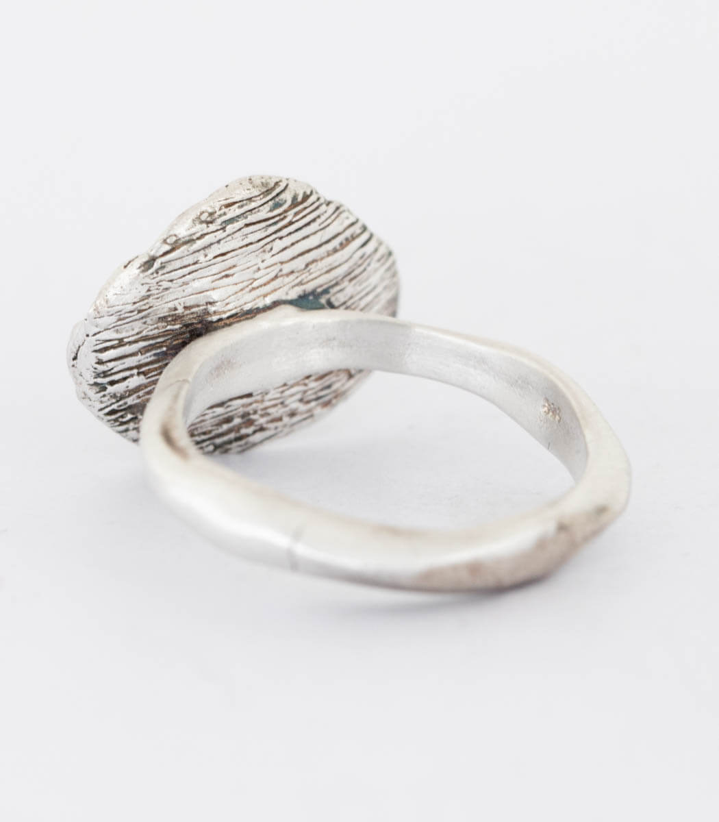 Silber Ring Stein Gr. 57