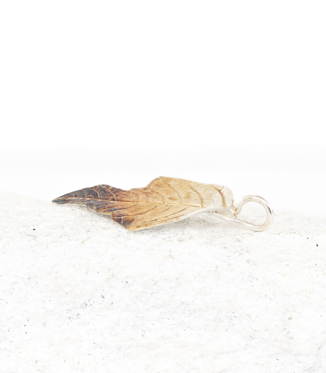 Silber Weihnachtsstern Anhänger – drittes Stück Größenvergleich, feines Naturschmuck Einzelstück