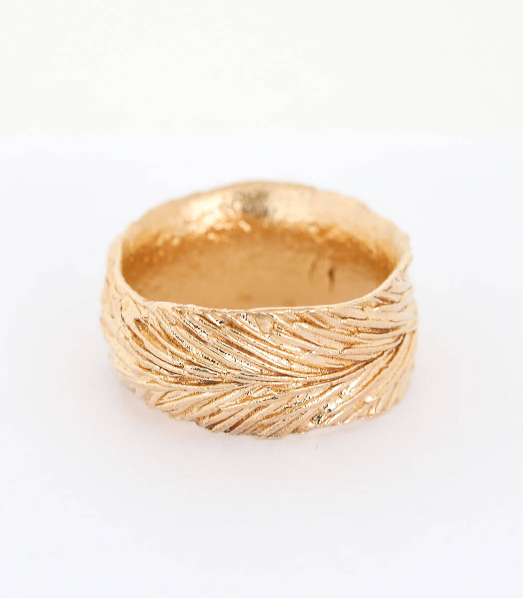 Bronze Ring Getreideähre Gr. 56