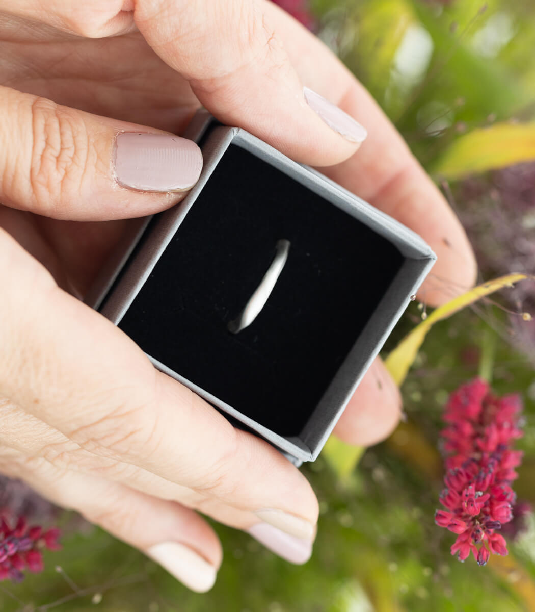 Silber Ring Natural Gr. 53