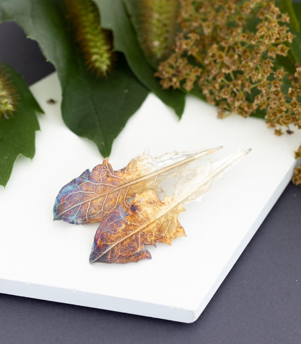 Löwenzahn Ohrhänger Silber