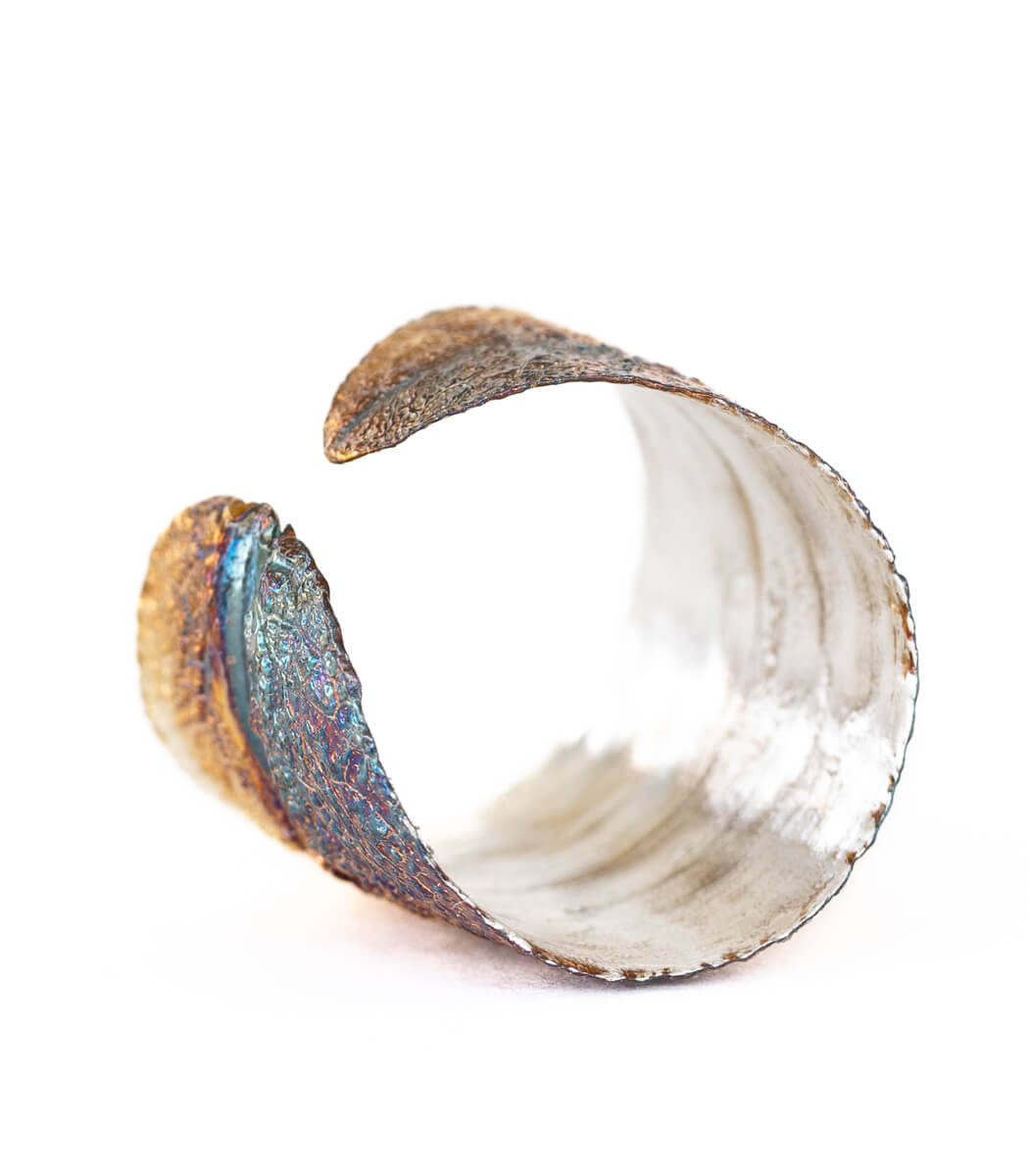 Salbei Ring Silber Gr. 55, zweites Unikat, getragen an der Hand – goodrun