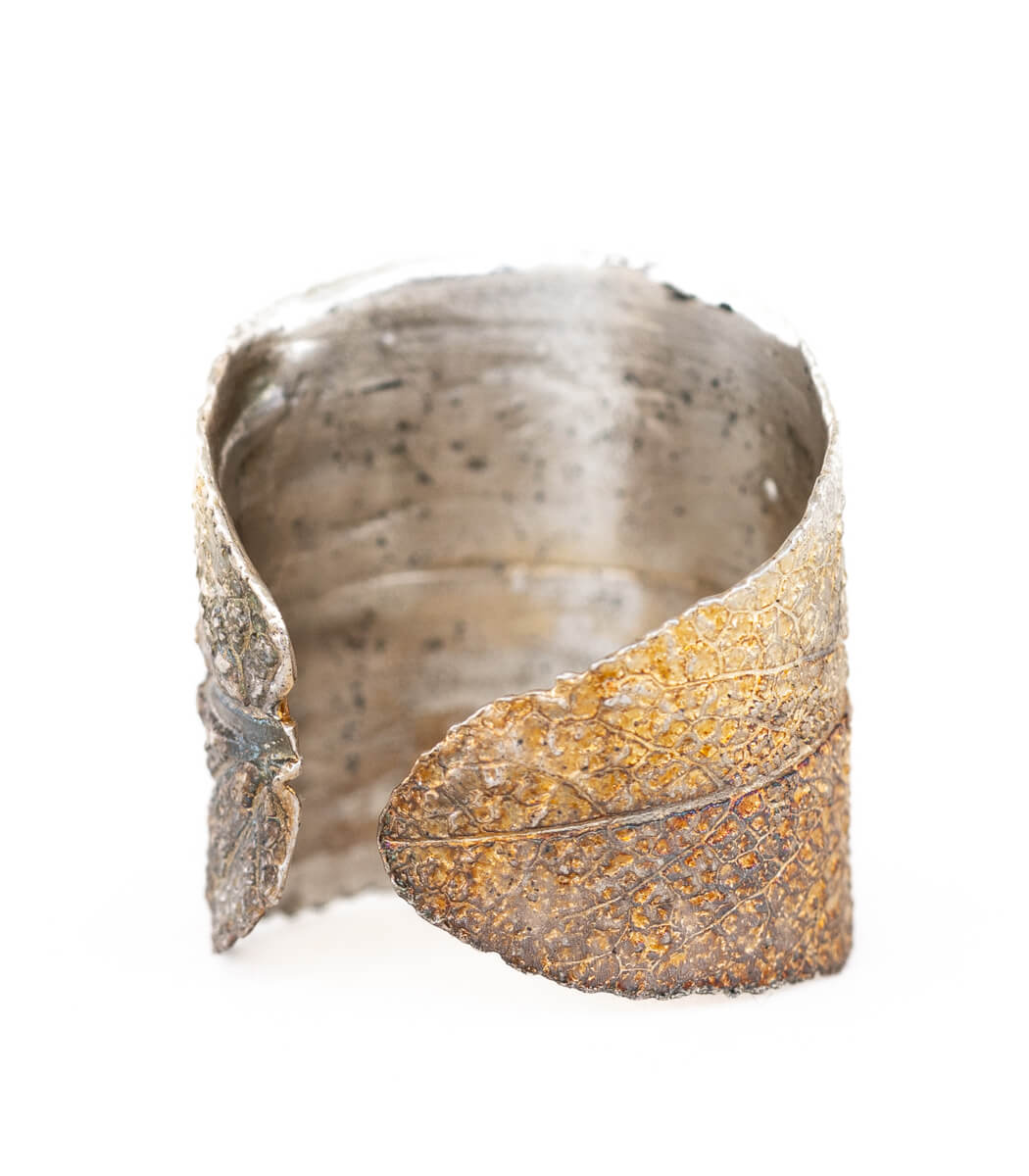 Salbei Ring Silber Gr. 59, Gesamtansicht, handgefertigter Naturschmuck – goodrun