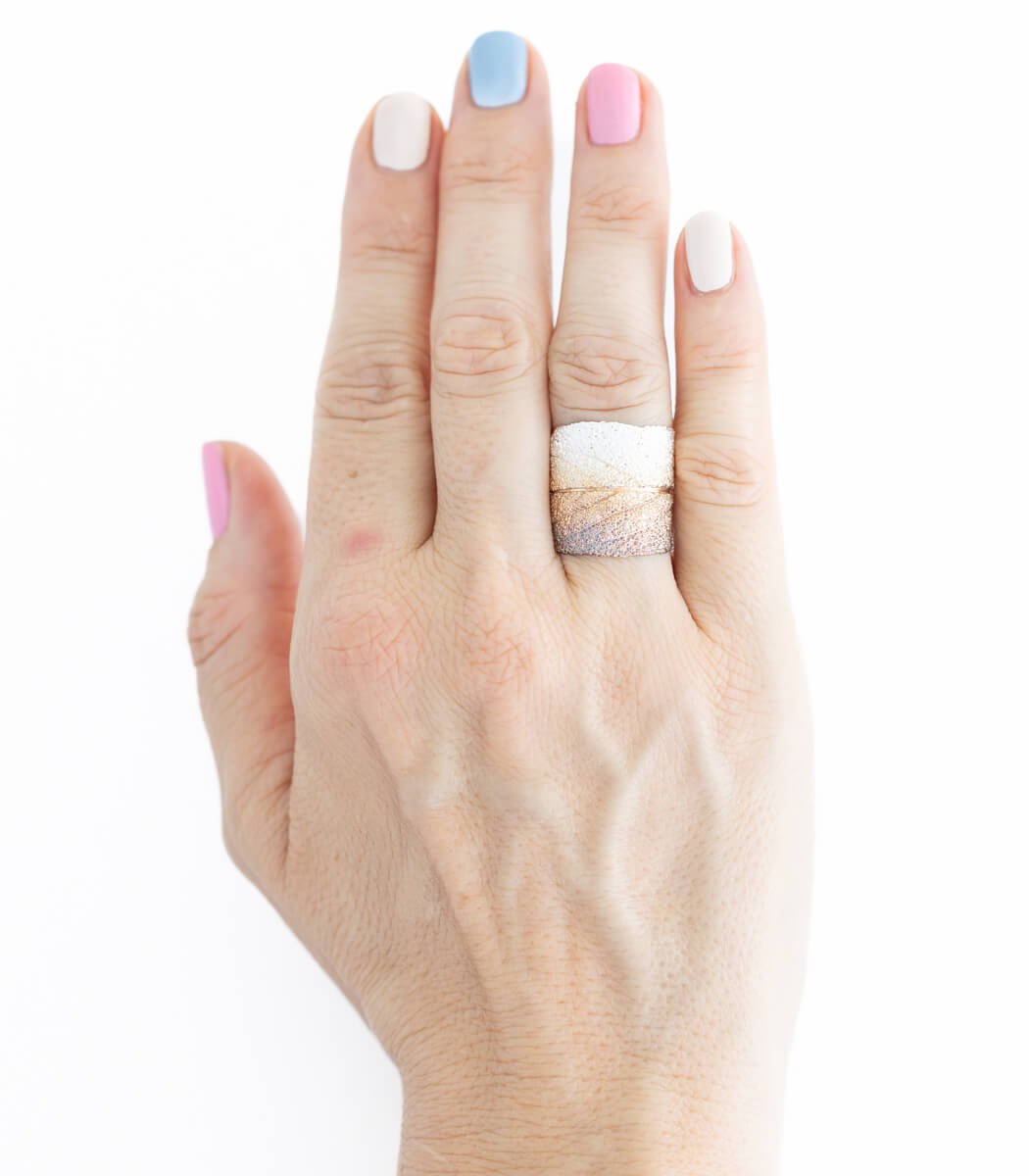 Silber Ring Salbei Gr. 59