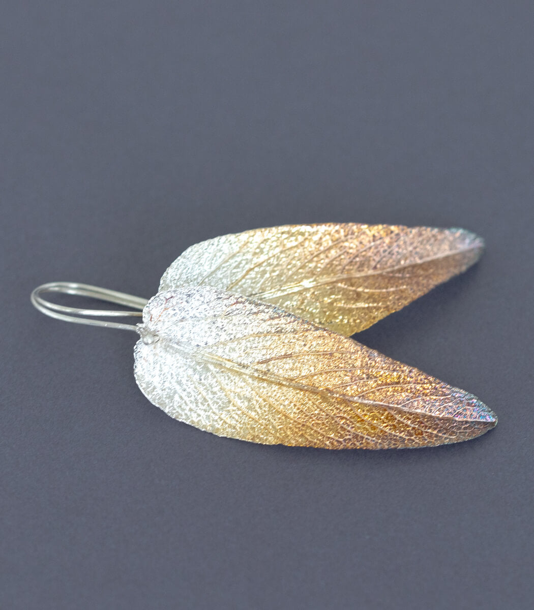 Salbeiblatt Ohrhänger Silber