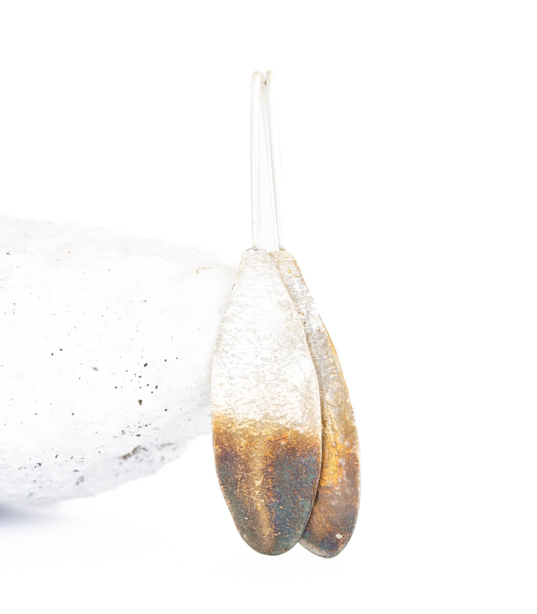 Silber Ohrhänger Mistel – handgefertigter Naturschmuck aus echter Mistel, Recyclingsilber goodrun