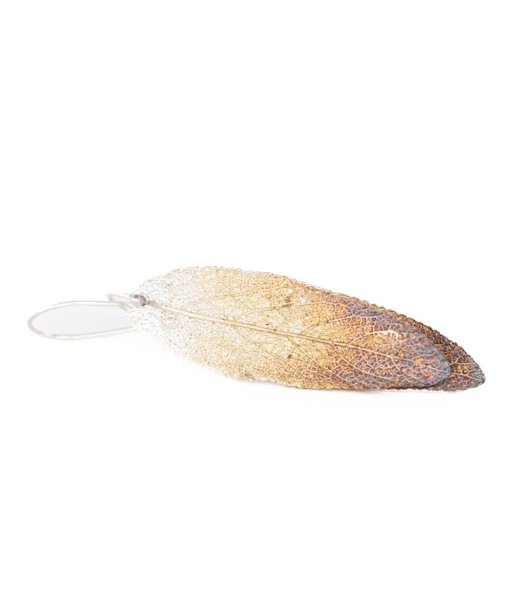 Salbeiblatt Ohrhänger Silber
