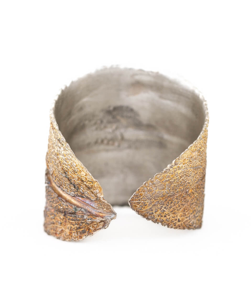 Salbei Ring Silber Gr. 58, Gesamtansicht, handgefertigter Naturschmuck – goodrun