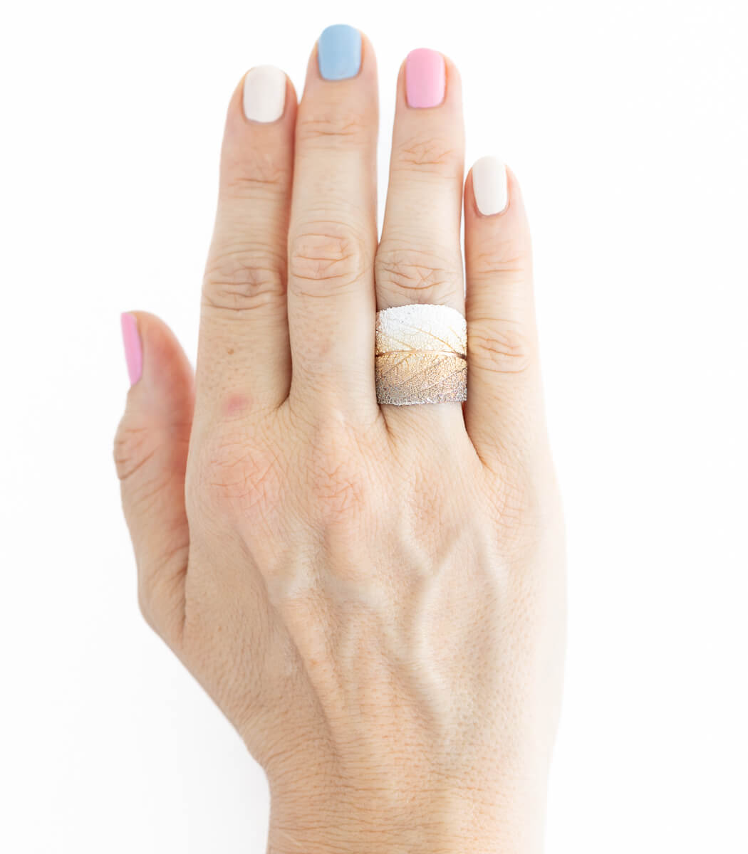 Silber Ring Salbei Gr. 58