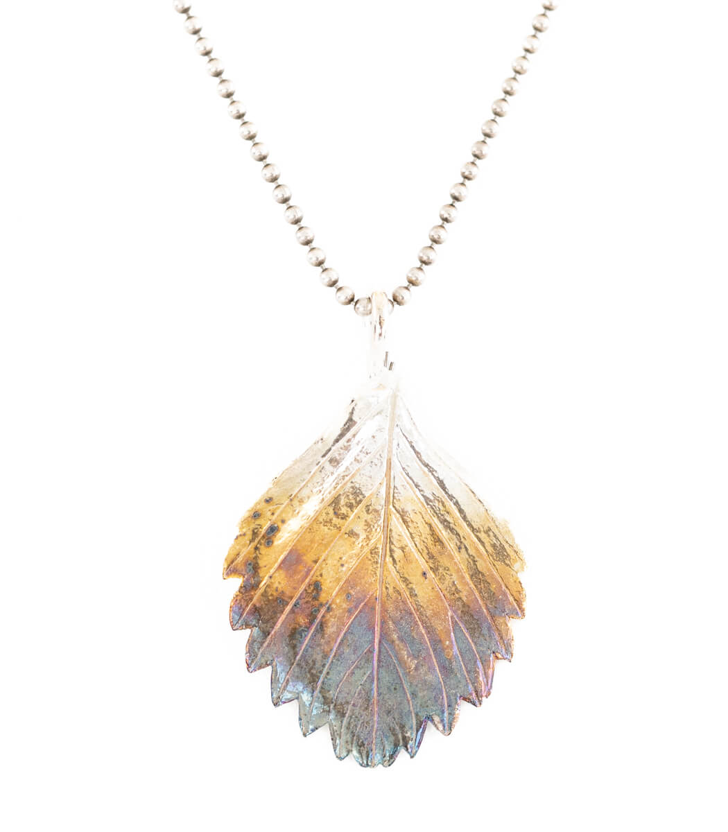 Erdbeerblatt Schmuck Set