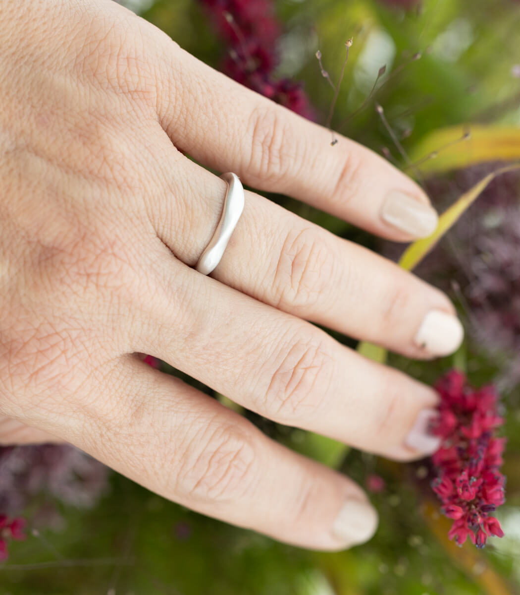 Silber Ring Natural Gr. 56