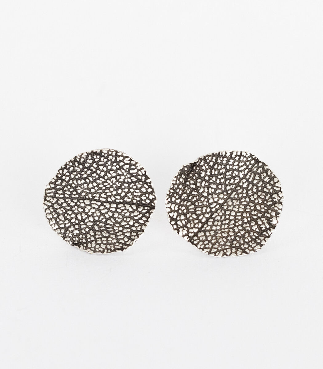 Silber Ohrstecker Salbei – handgefertigte Naturschmuck Ohrstecker aus echtem Salbeiblatt, Recyclingsilber – goodrun