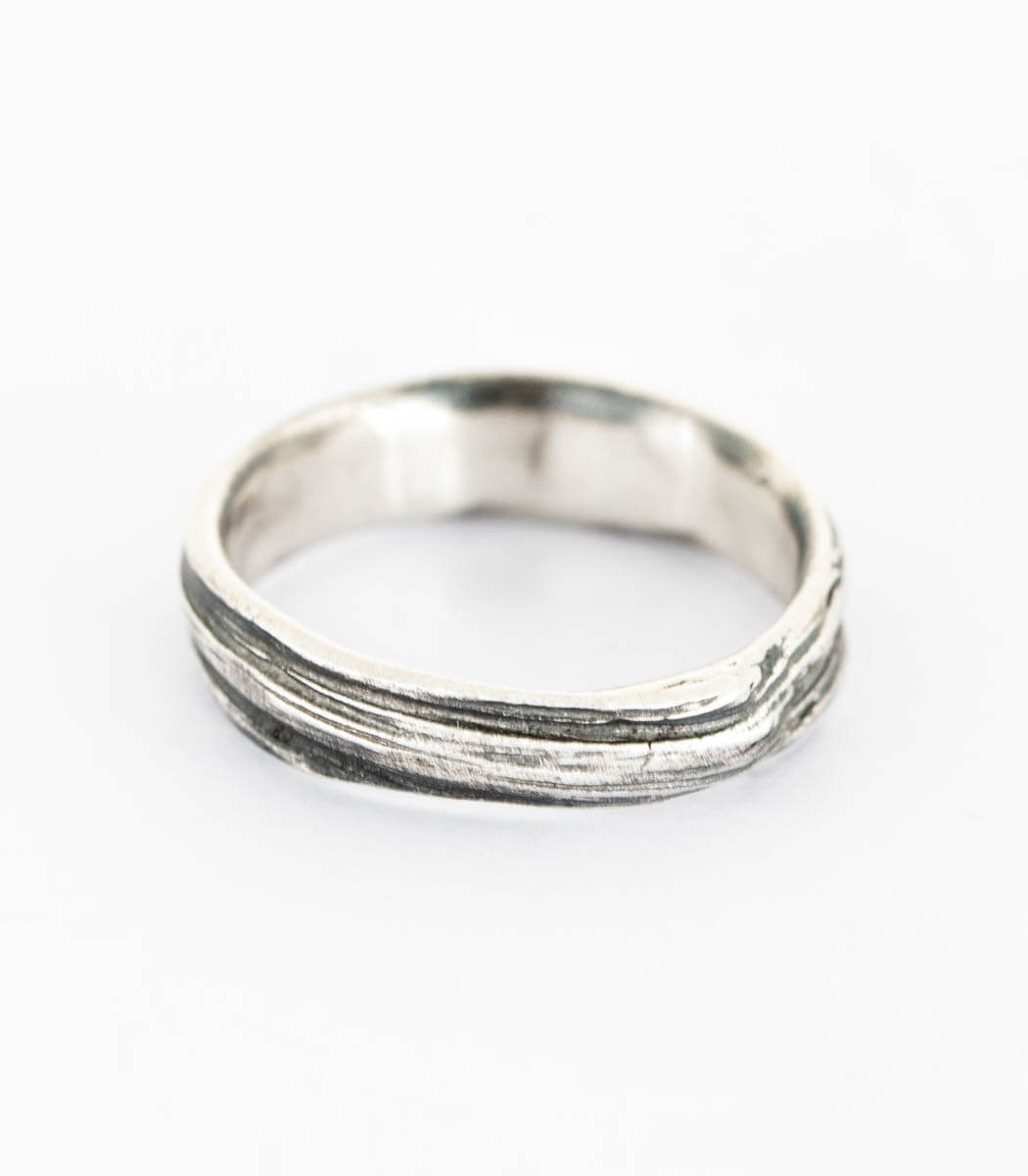 Silber Ring Gras Gr. 50