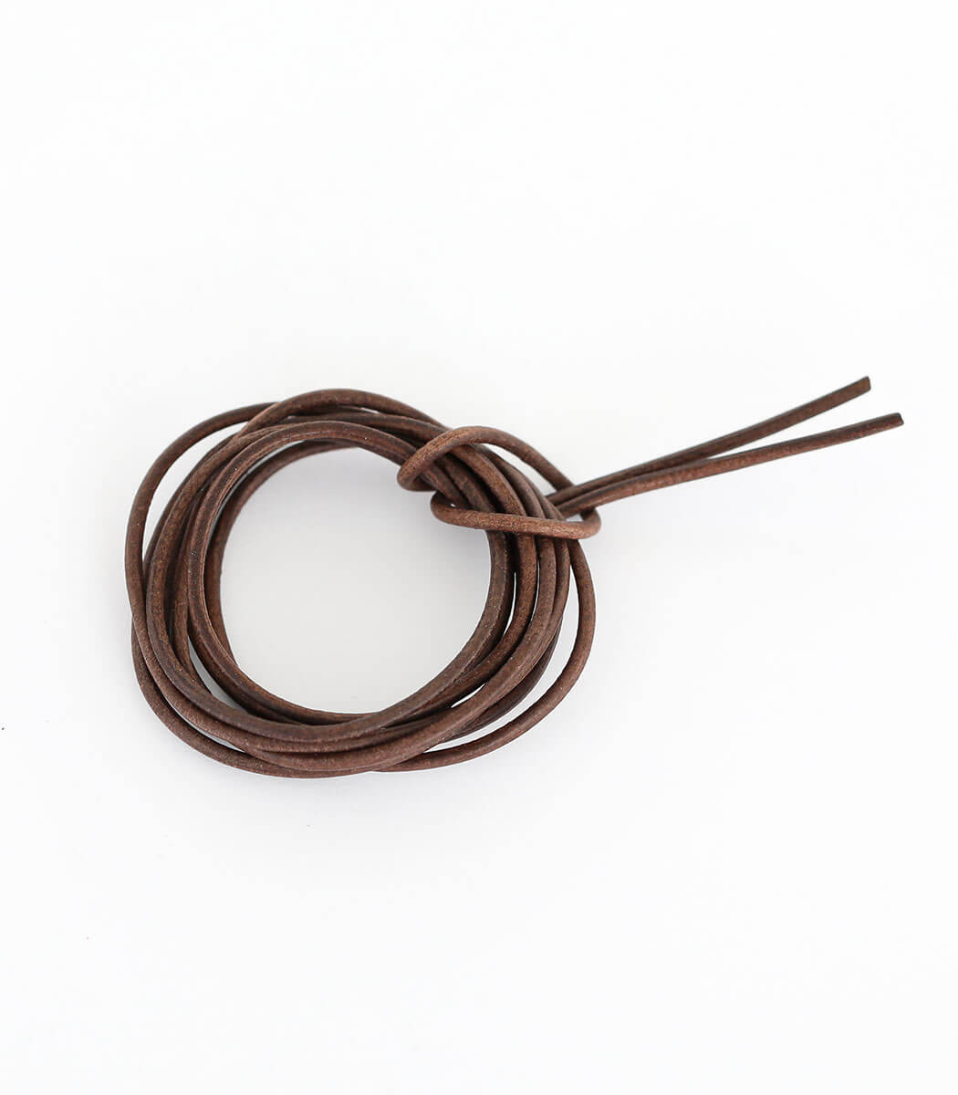 Lederband bunt mit Silberkarabiner – Naturschmuck Accessoire für Silber Anhänger, goodrun