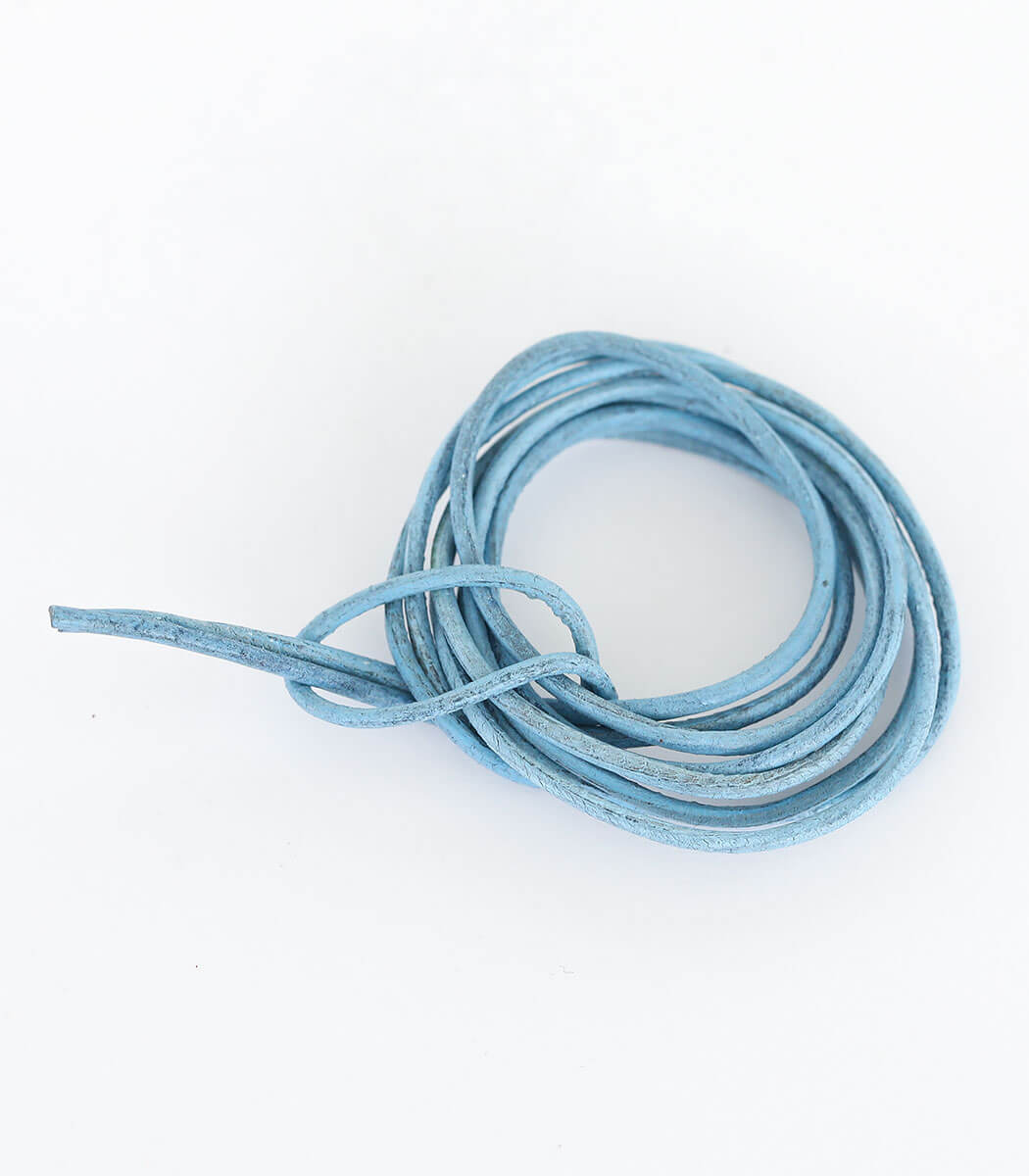 Lederband für Naturschmuck – farbig mit Silberverschluss, kombinierbar mit Silber Anhängern von goodrun