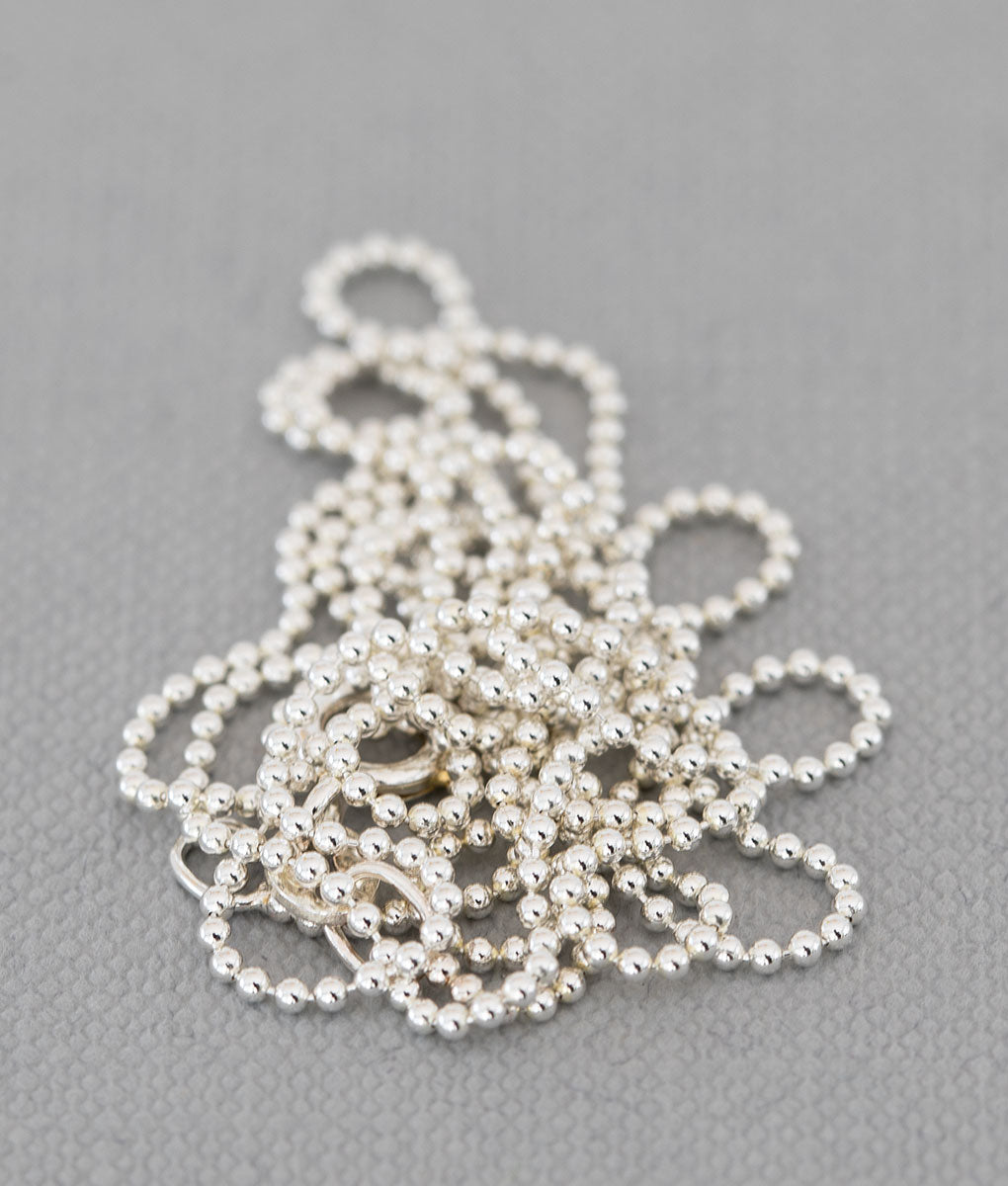 Silber Kugelkette fein – zarte Kugelkette aus Sterlingsilber, ideal für Naturschmuck Anhänger von goodrun
