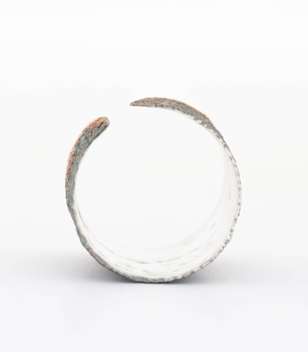 Silber Ring Salbei Gr. 61 – Innenseite des Rings, glatt poliert, handgefertigter Schmuck goodrun
